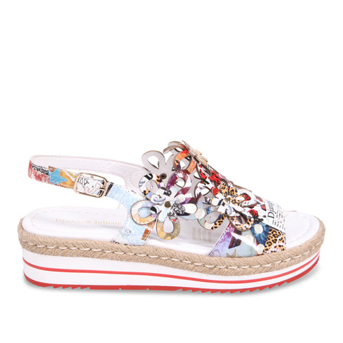 Django & Juliette Aldo Platform Sandal - Collage Print