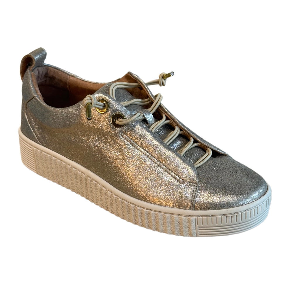 EOS Jool Metallic Leather Sneakers