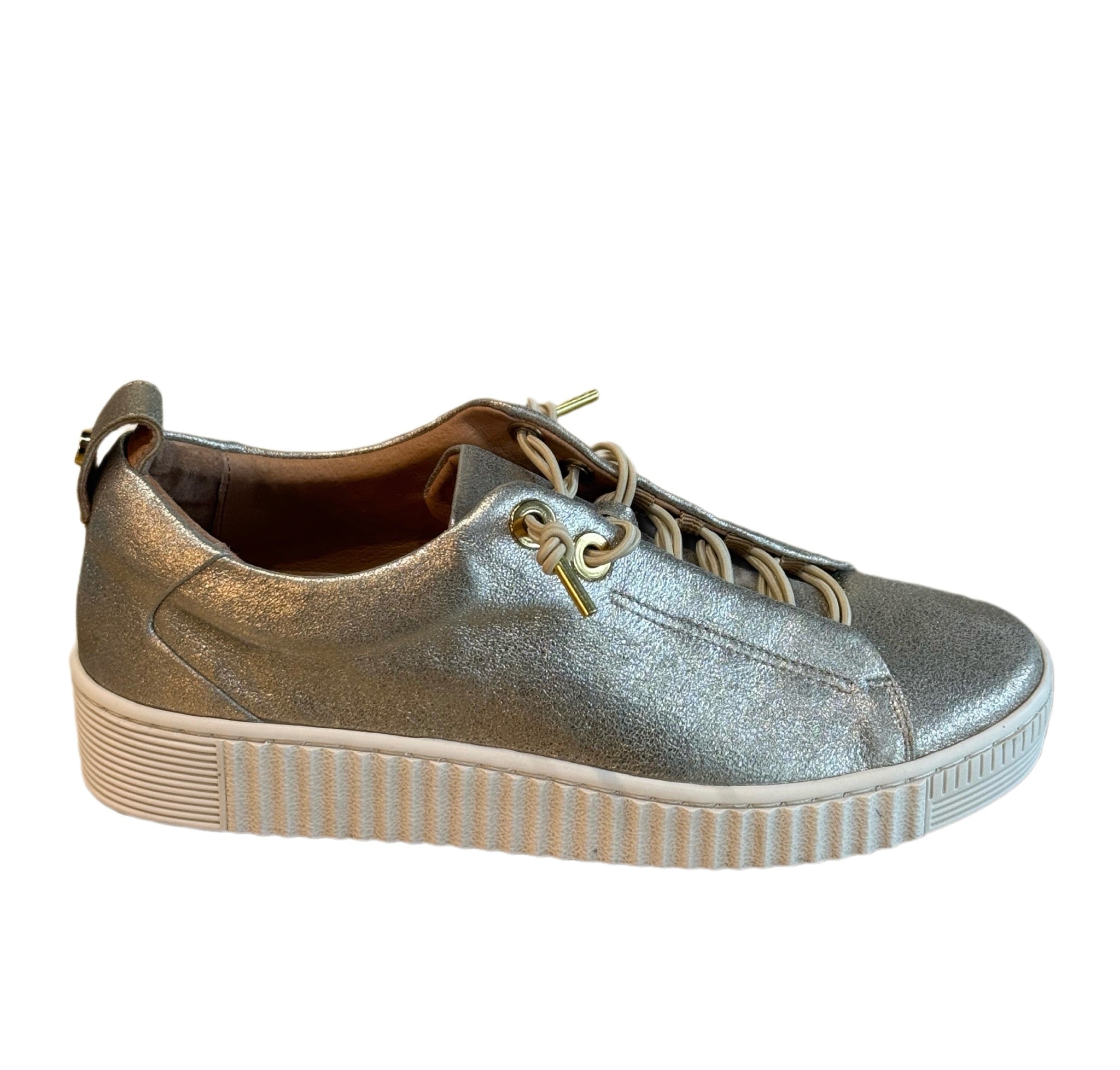 EOS Jool Metallic Leather Sneakers