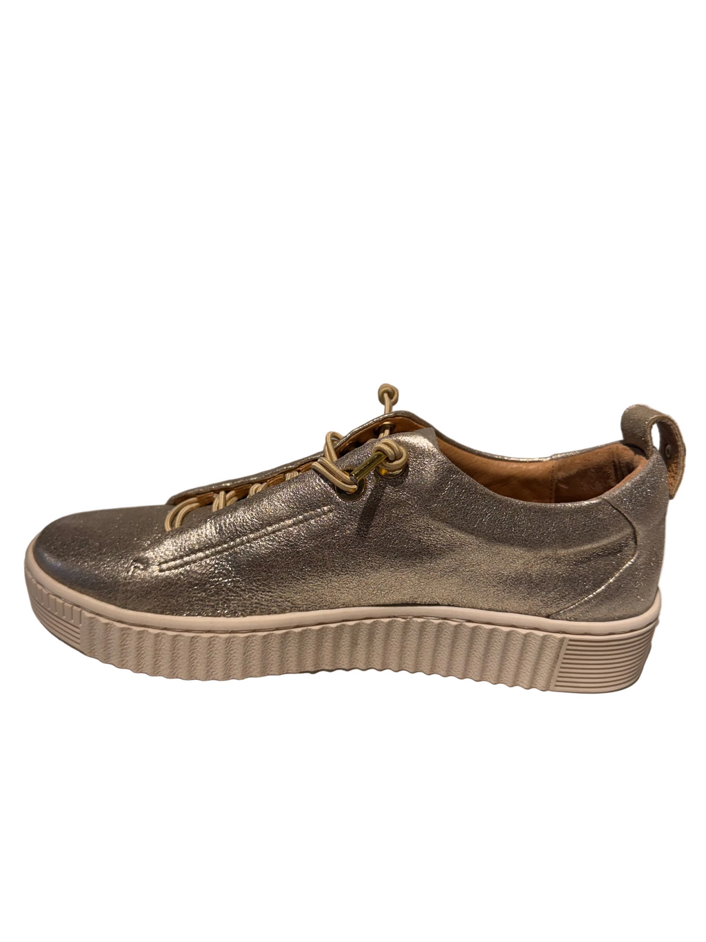 EOS Jool Metallic Leather Sneakers