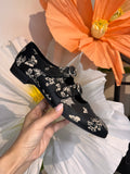 Django & Juliette Gifth Leather Double Strap Loafer Milk Floral