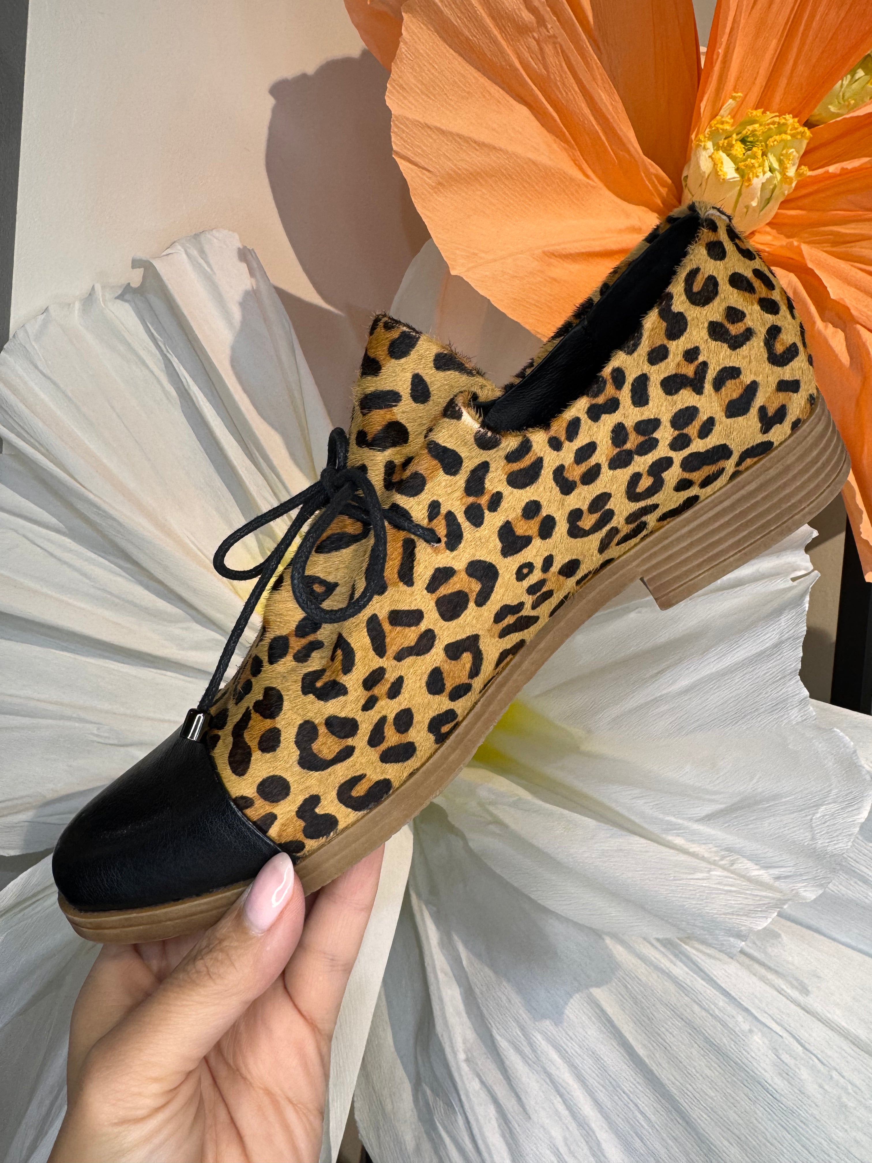 Django & Juliette Kotty Slip on - Animal Print Leather