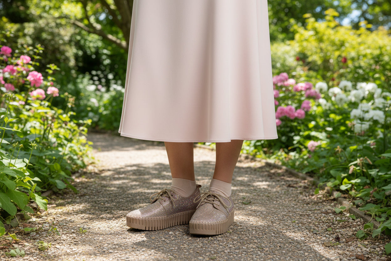 Django and Juliette Collage Birming Sneaker Rose