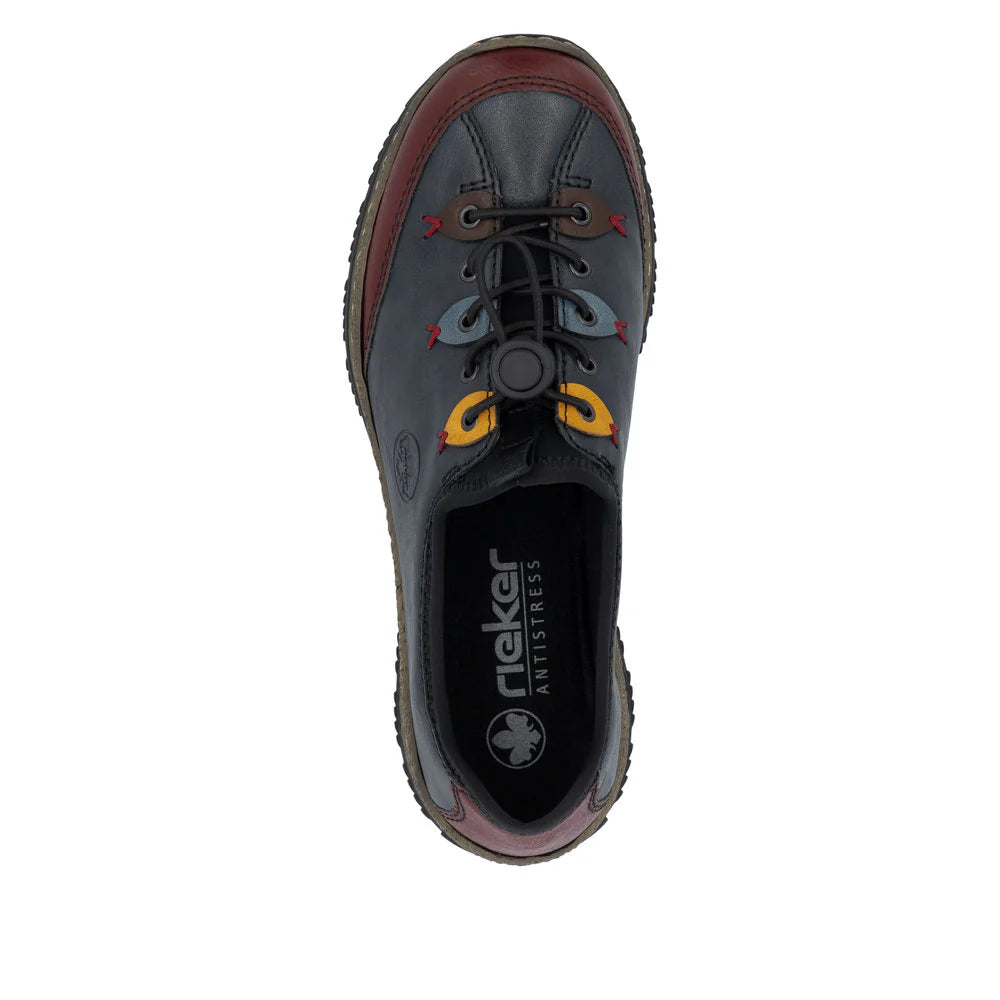 Rieker Women's Slip-on Sneaker - Blue Combination