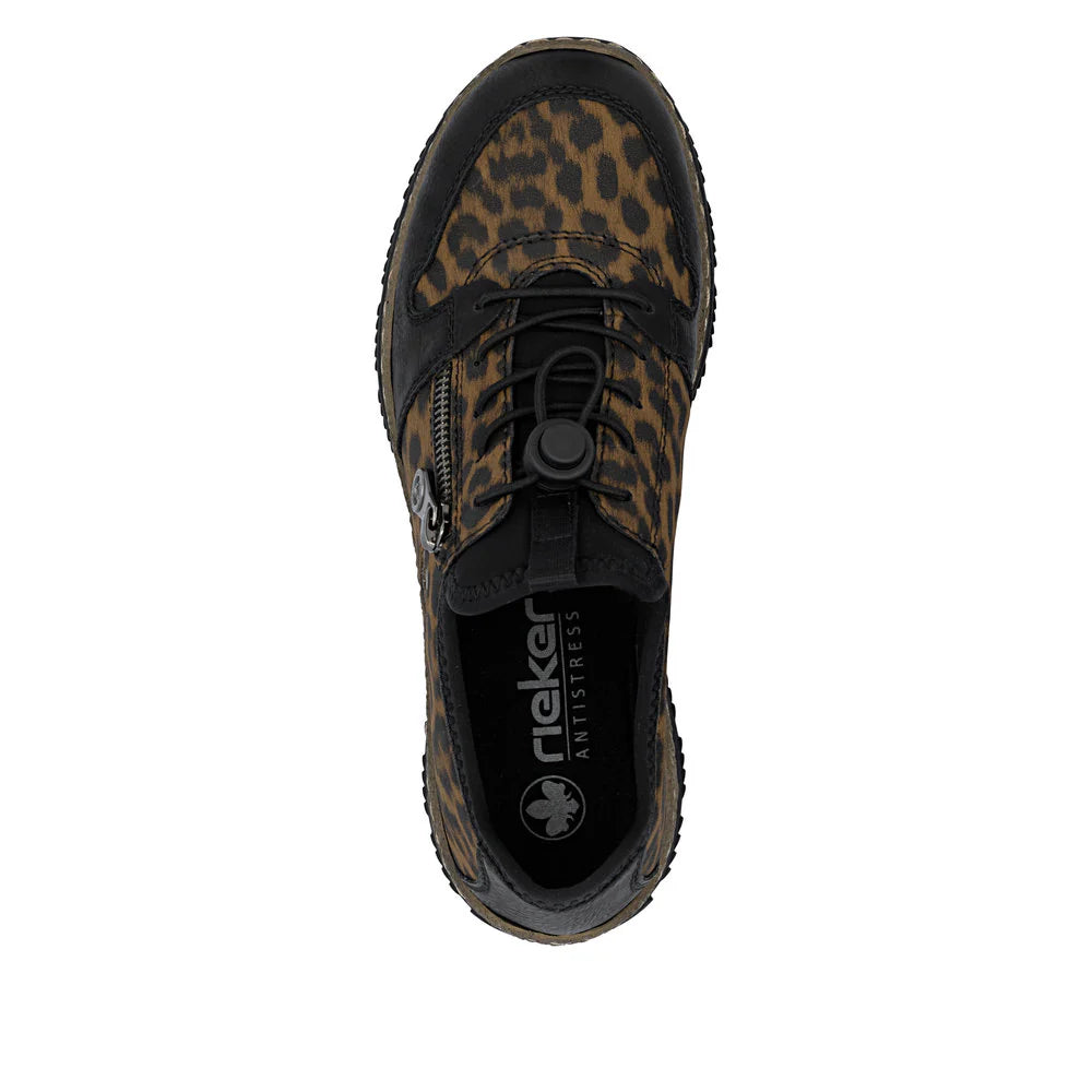 Rieker Women's Slip-on Sneaker - Cheetah Print