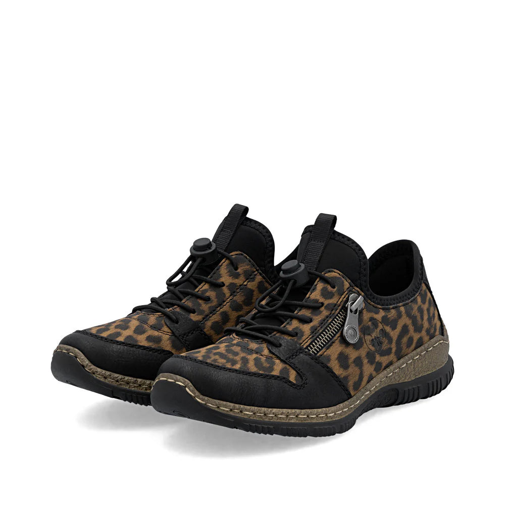 Rieker Women's Slip-on Sneaker - Cheetah Print