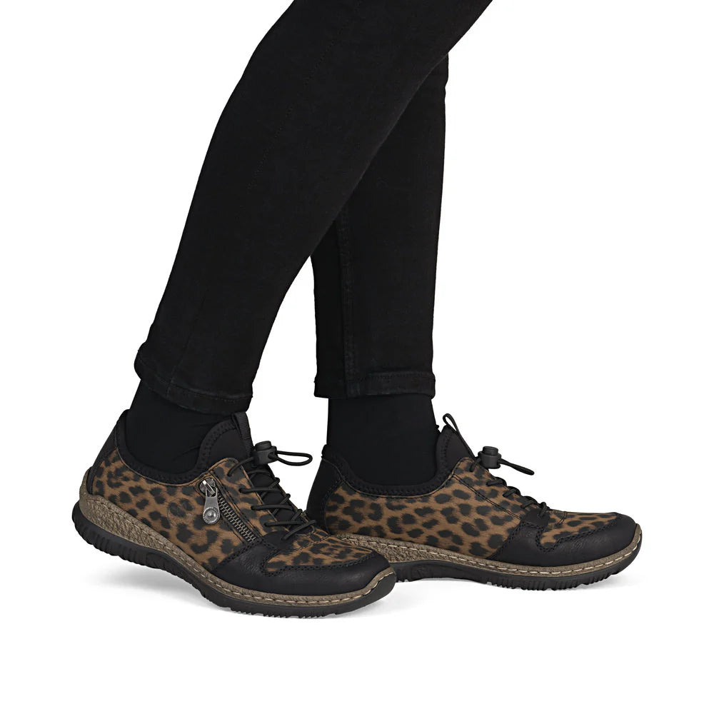 Rieker Women's Slip-on Sneaker - Cheetah Print