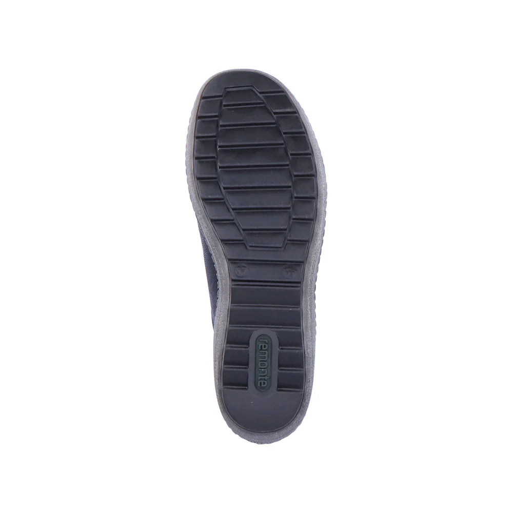 Remonte Women's Lace-up Zip Sneaker - Black Combination