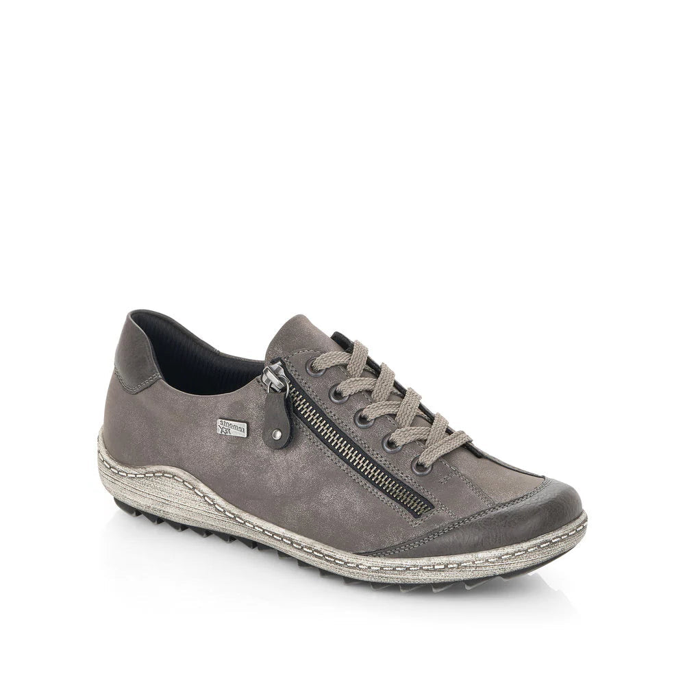 Remonte Women's Lace-up Zip Sneaker - Grey