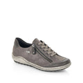 Remonte Women's Lace-up Zip Sneaker - Grey