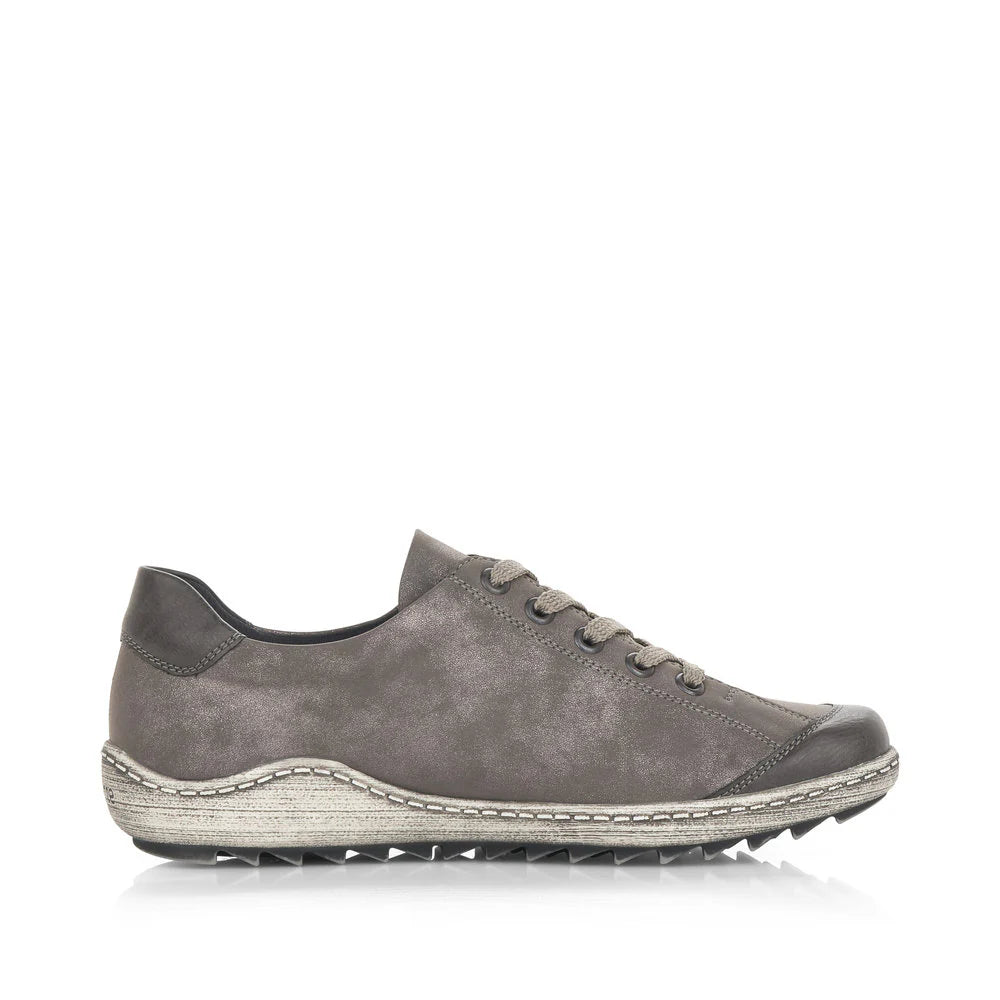 Remonte Women's Lace-up Zip Sneaker - Grey