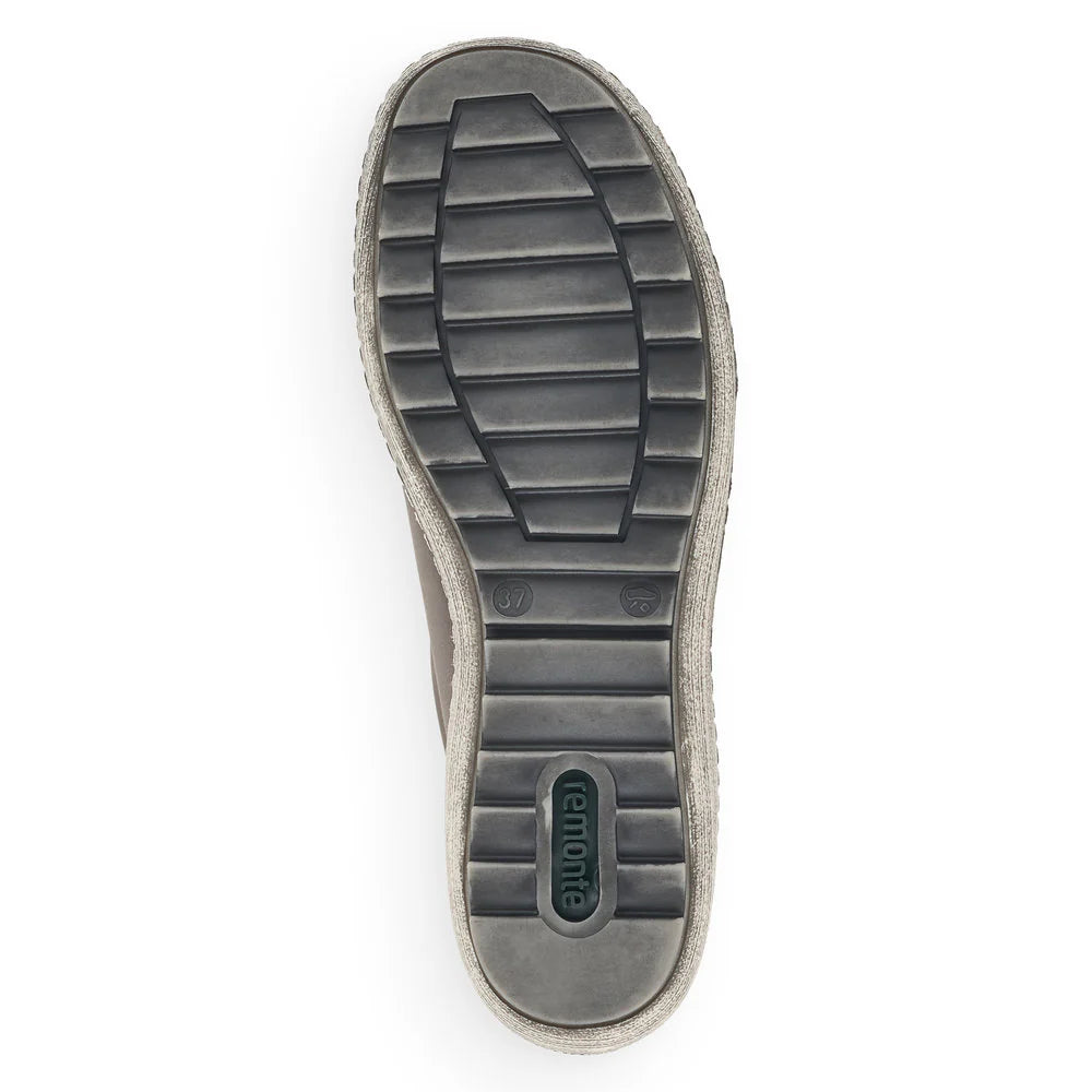 Remonte Women's Lace-up Zip Sneaker - Grey
