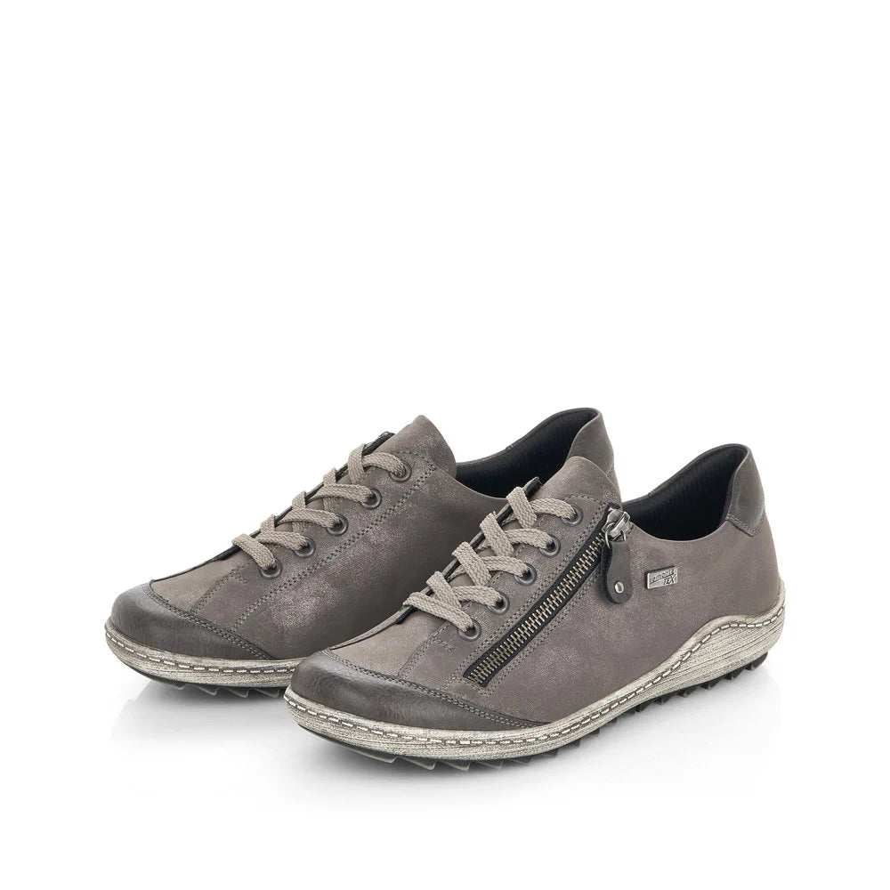 Remonte Women's Lace-up Zip Sneaker - Grey
