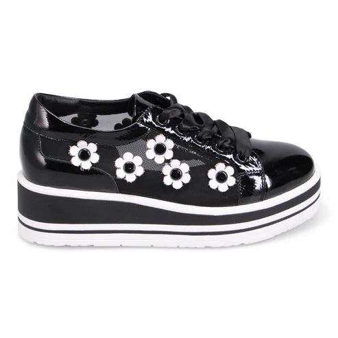 Django & Juliette Serenoy Mesh Platform Sneaker - Black