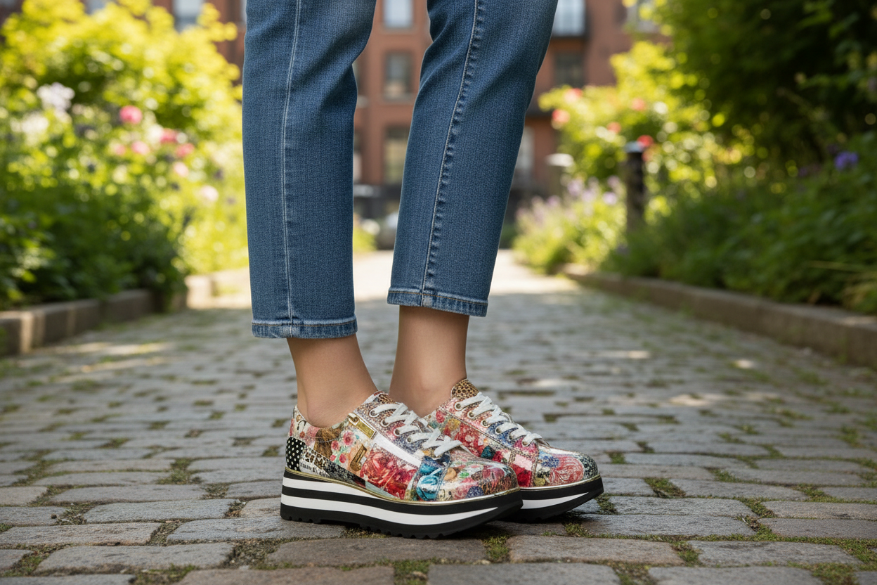 Django and Juliette Collage Sneaker