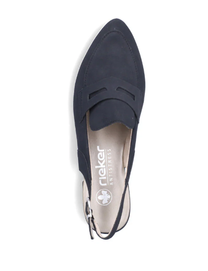 Rieker 43170 Navy Slingbacks