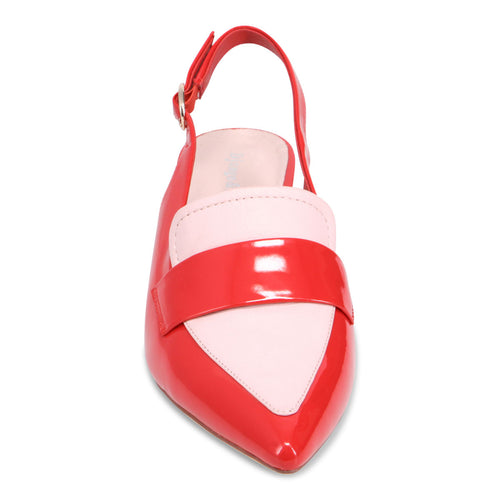 Django & Juliette Aiday Slingback Heel - Red Pale Pink
