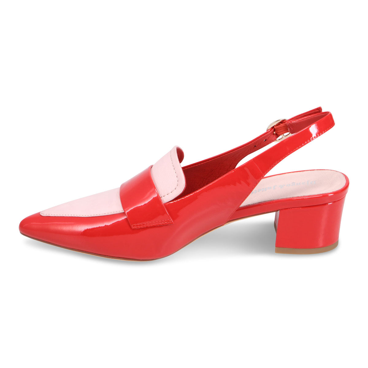 Django & Juliette Aiday Slingback Heel - Red Pale Pink