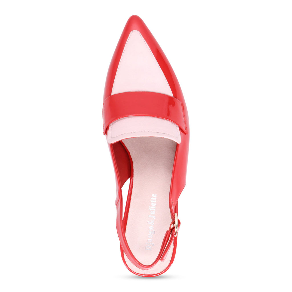Django & Juliette Aiday Slingback Heel - Red Pale Pink