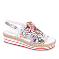 Django & Juliette Aldo Platform Sandal - Collage Print