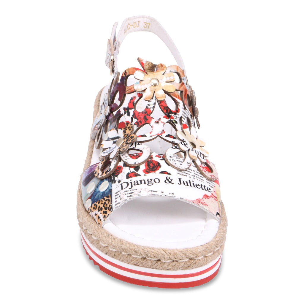 Django & Juliette Aldo Platform Sandal - Collage Print