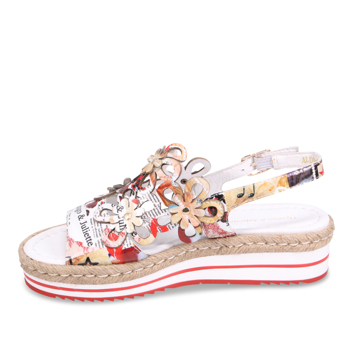 Django & Juliette Aldo Platform Sandal - Collage Print