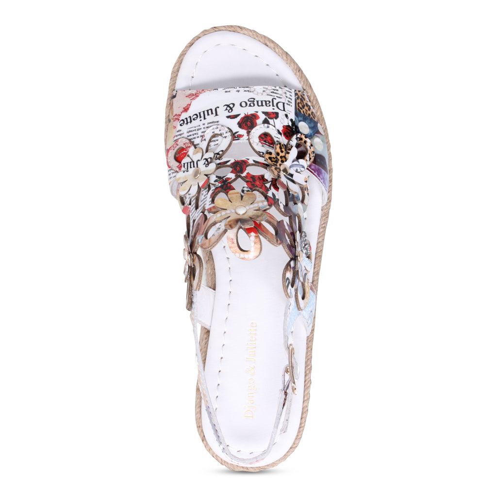 Django & Juliette Aldo Platform Sandal - Collage Print