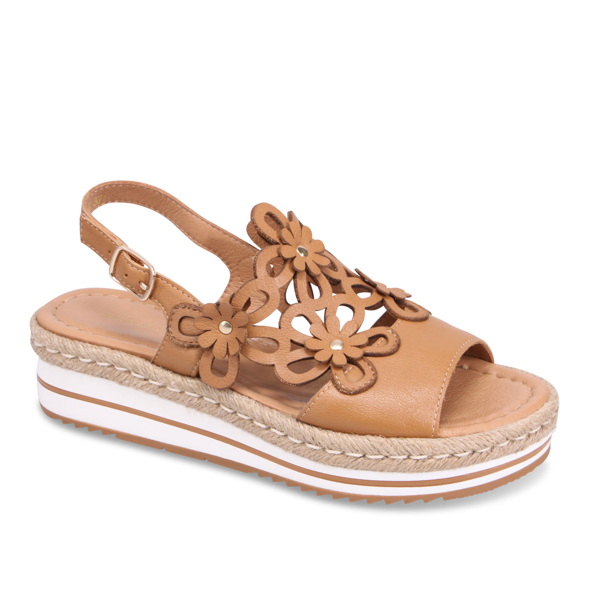 Django & Juliette Aldo Platform Sandal - Dark Tan