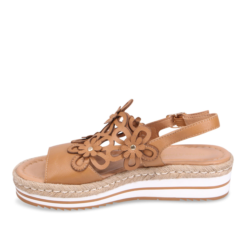 Django & Juliette Aldo Platform Sandal - Dark Tan