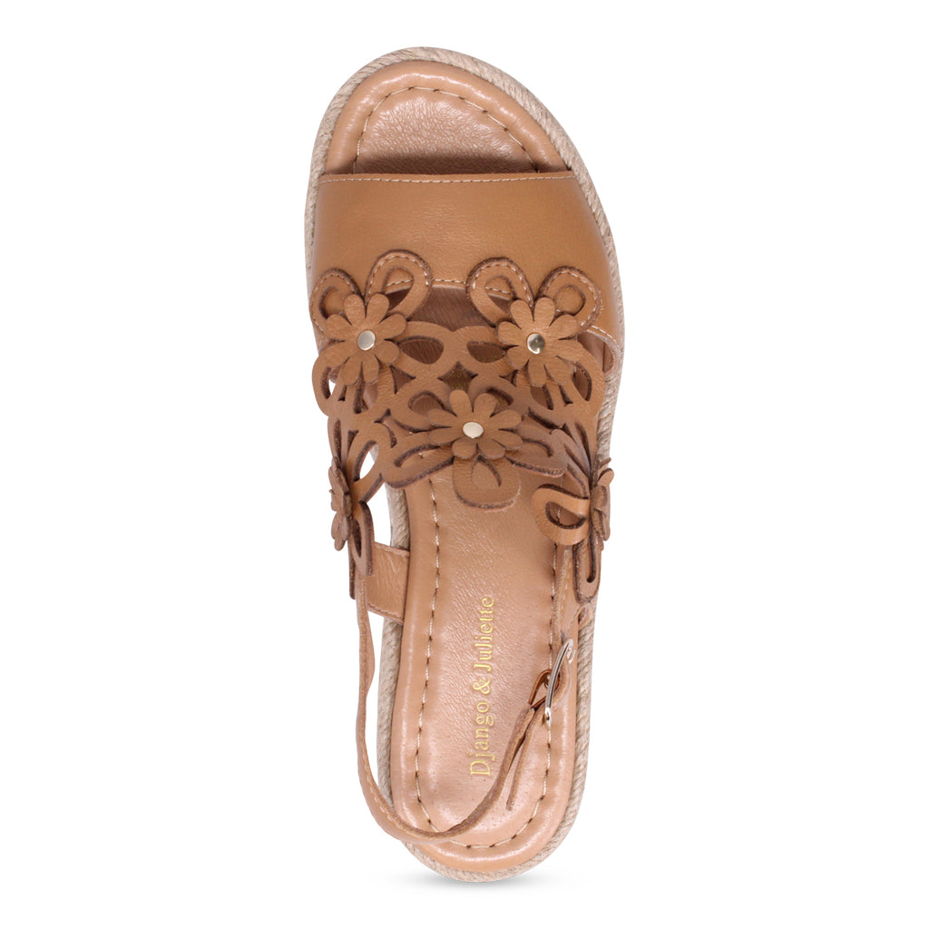 Django & Juliette Aldo Platform Sandal - Dark Tan