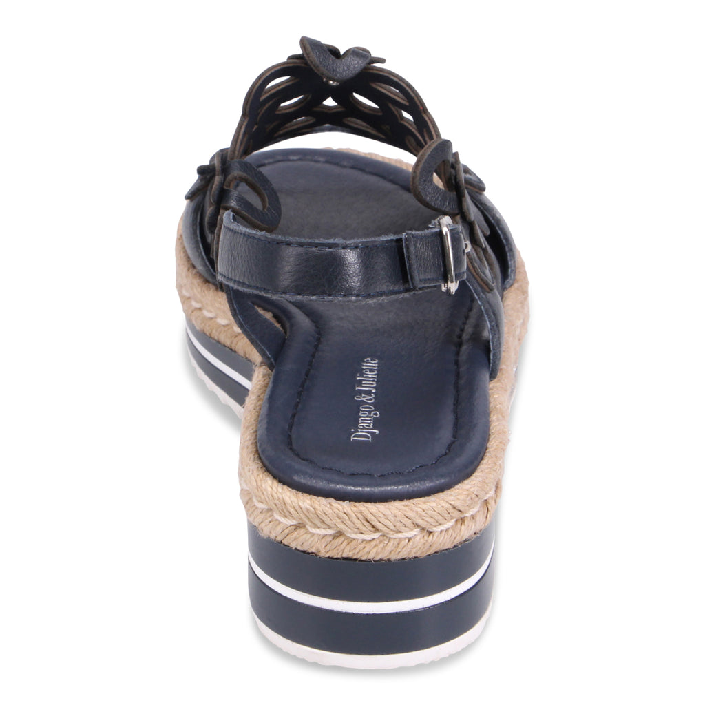 Django and Juliette Aldo Platform Sandal - Navy