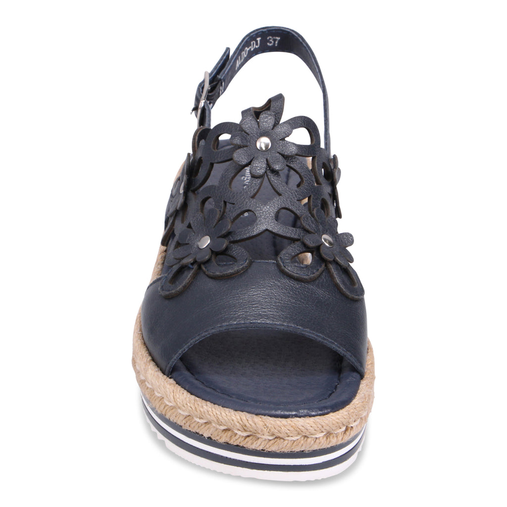 Django and Juliette Aldo Platform Sandal - Navy