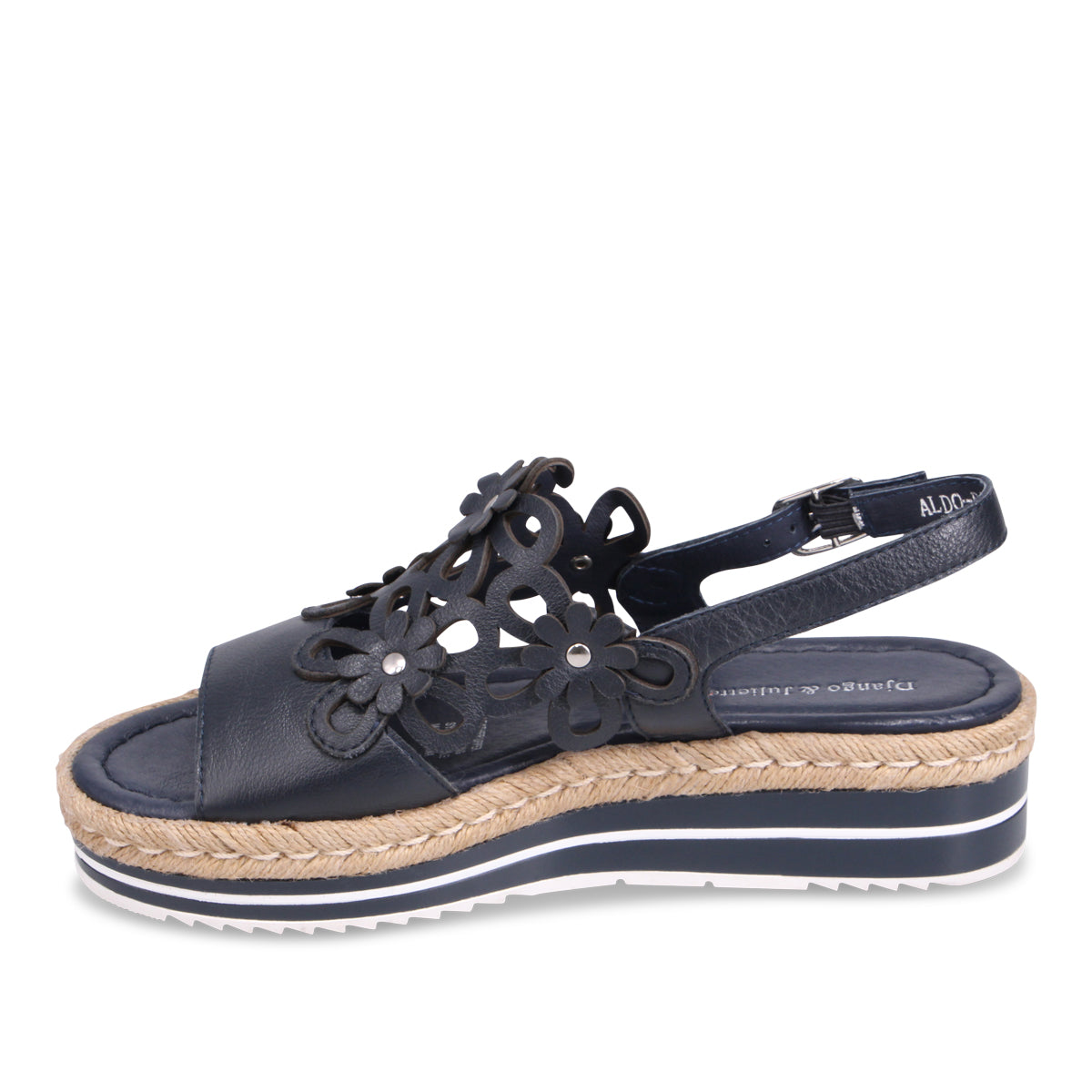 Django and Juliette Aldo Platform Sandal - Navy