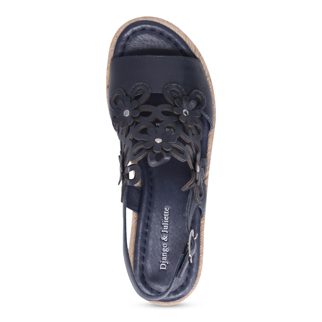 Django and Juliette Aldo Platform Sandal - Navy