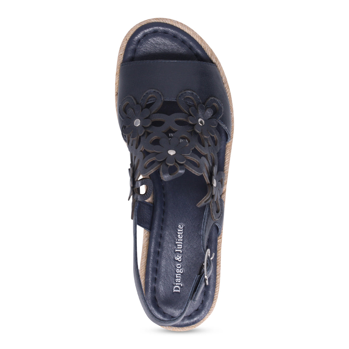 Django and Juliette Aldo Platform Sandal - Navy