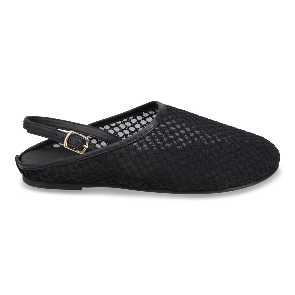 Bueno Aubry Slingback Mule - Black