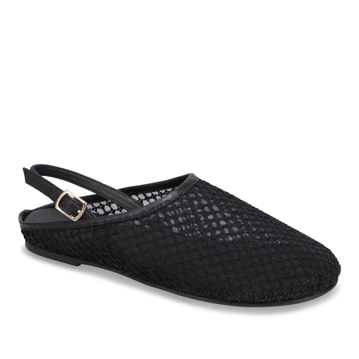 Bueno Aubry Slingback Mule - Black