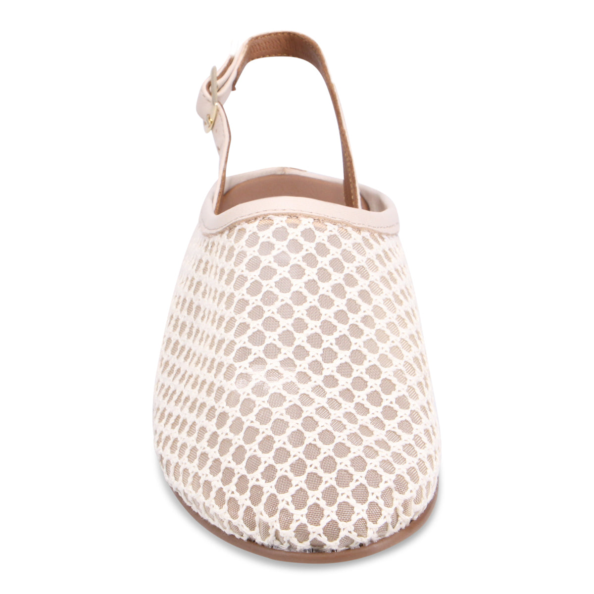 Bueno Aubry Slingback Mule - Cream Combo