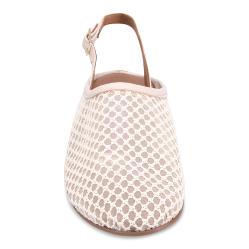 Bueno Aubry Slingback Mule - Cream Combo