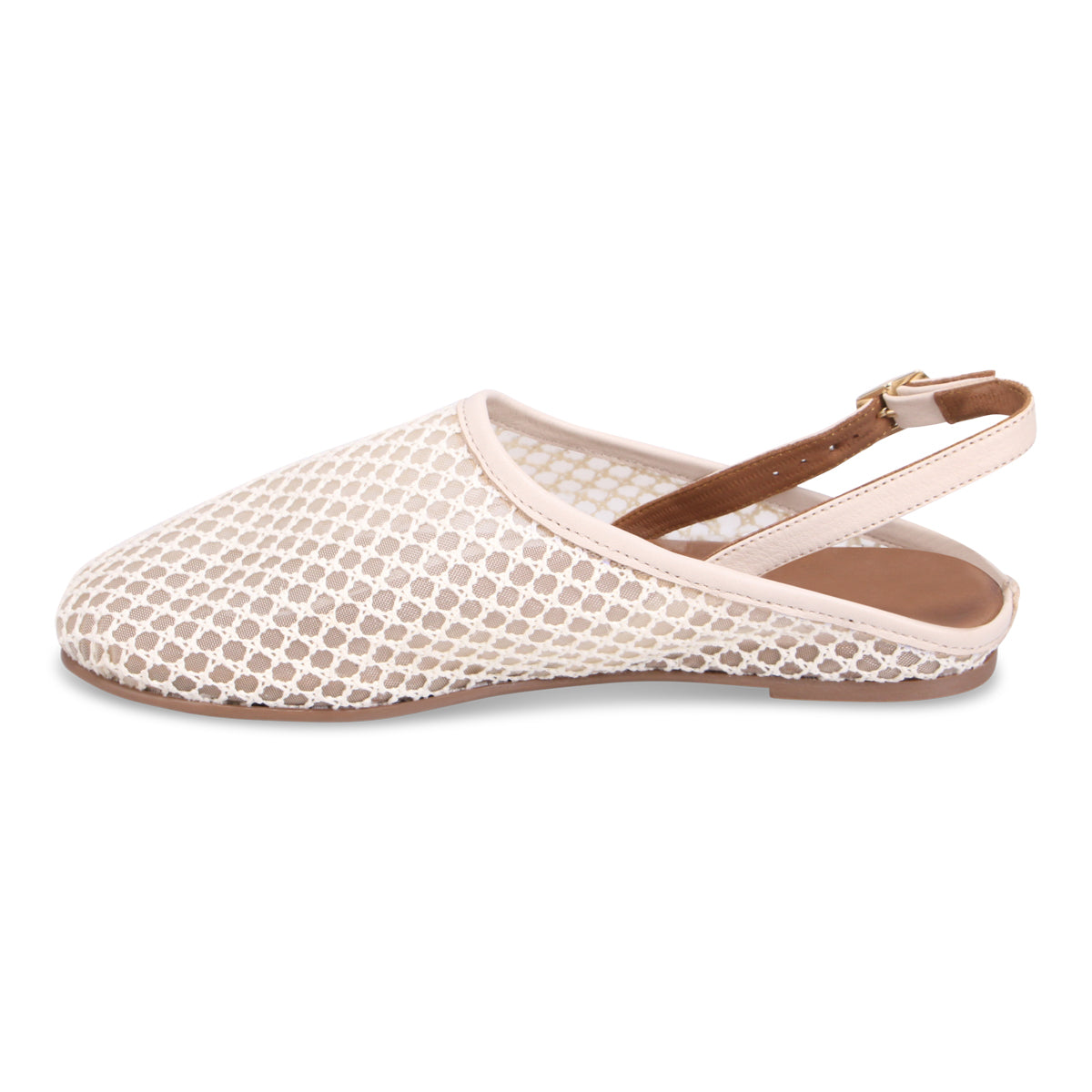 Bueno Aubry Slingback Mule - Cream Combo