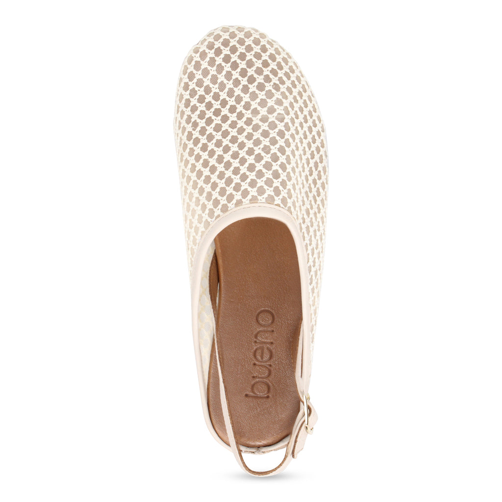 Bueno Aubry Slingback Mule - Cream Combo