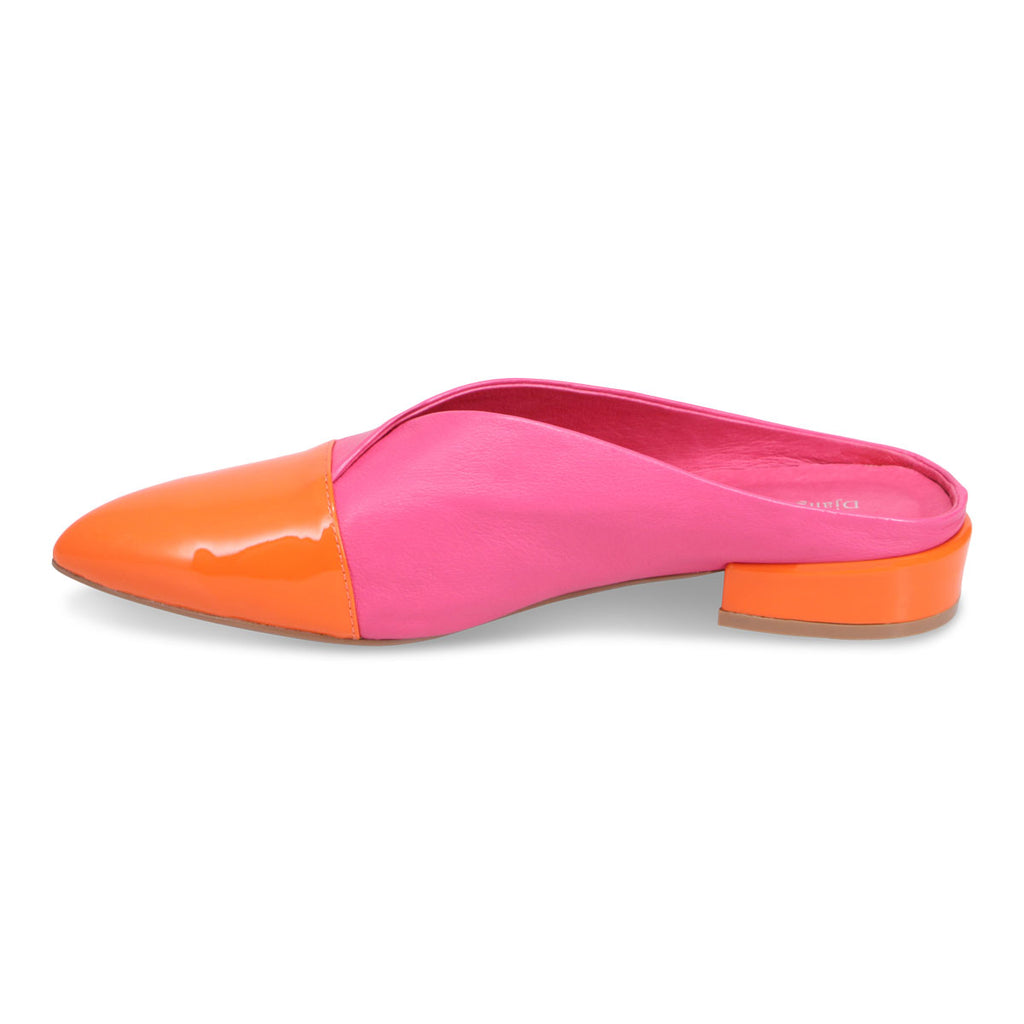 Django & Juliette Eppin Mule - Orange Fuschia