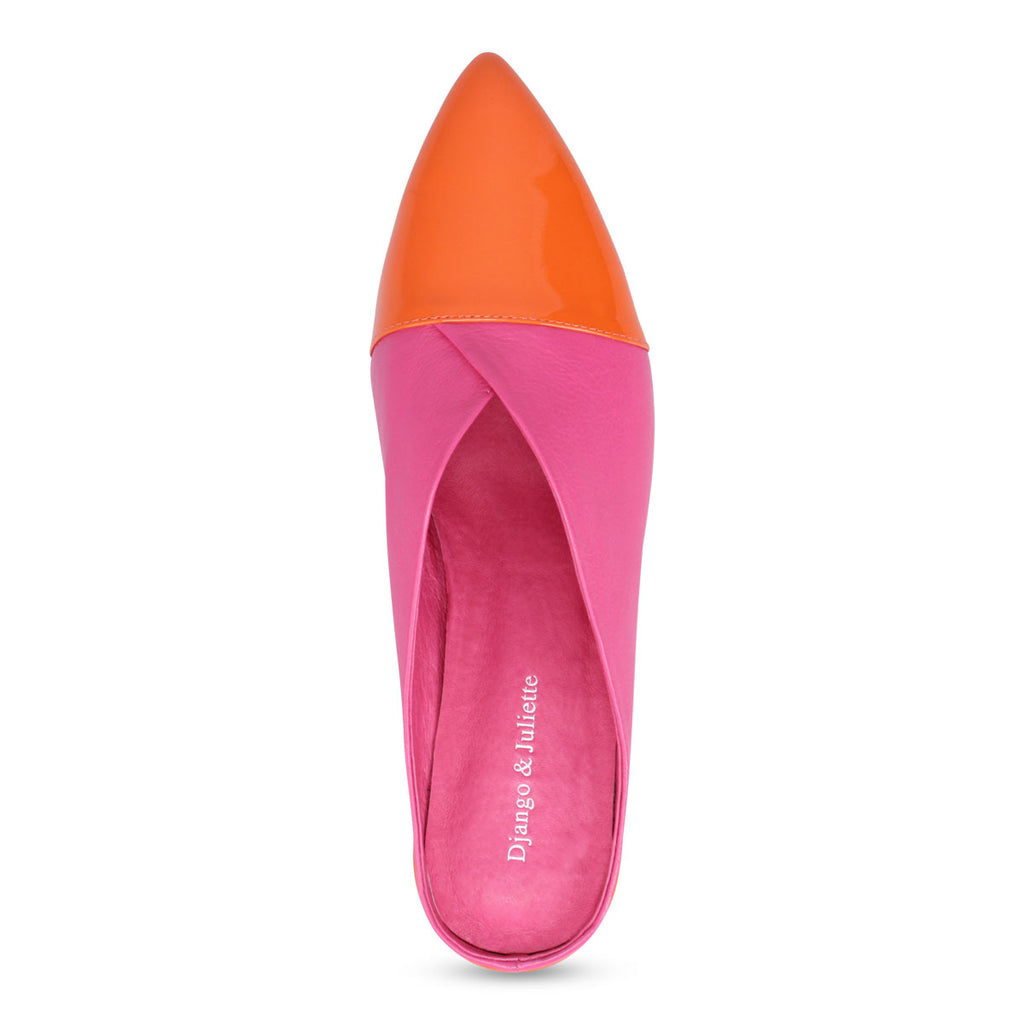 Django & Juliette Eppin Mule - Orange Fuschia