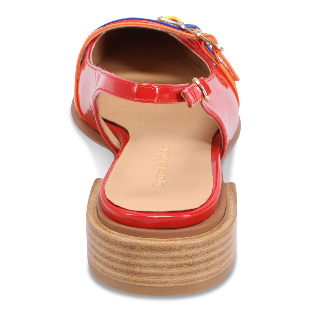 Django & Juliette Eshano Slingback Flat - Red Multi
