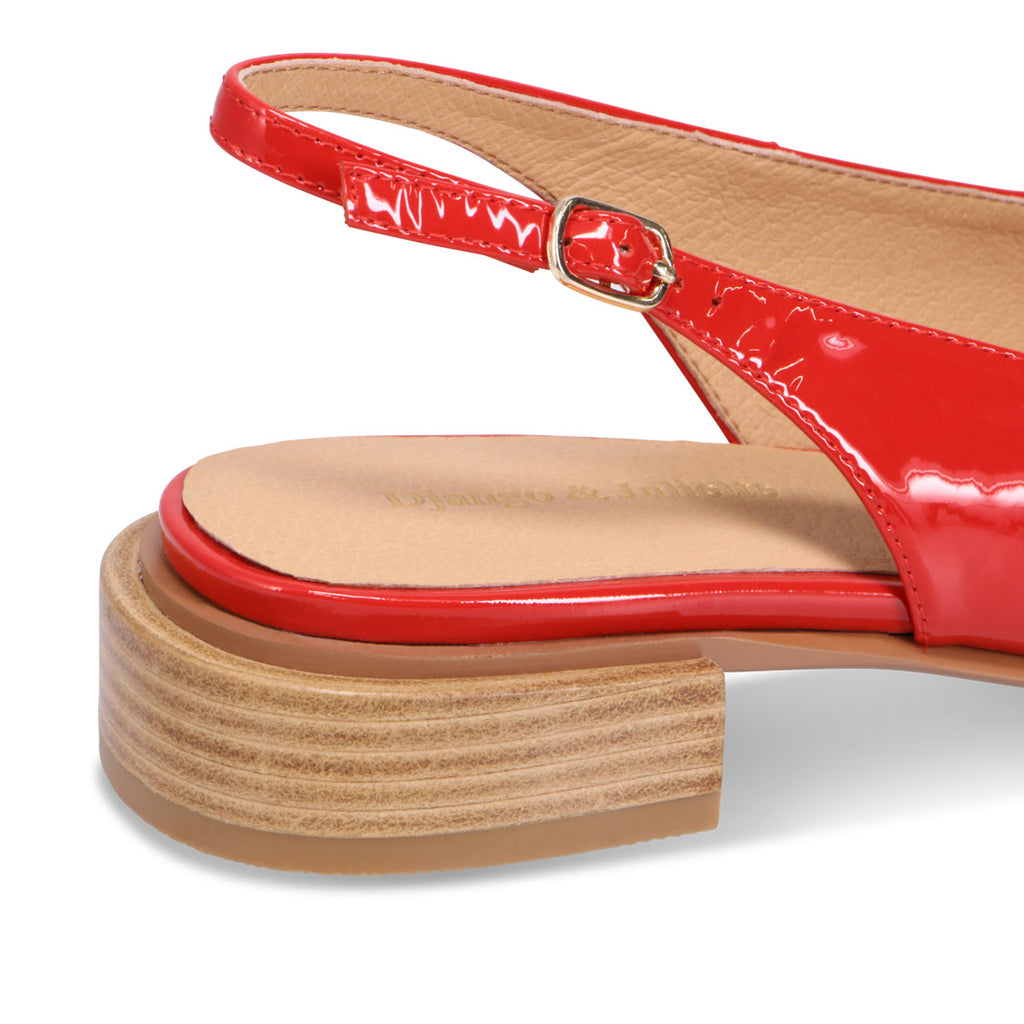 Django & Juliette Eshano Slingback Flat - Red Multi