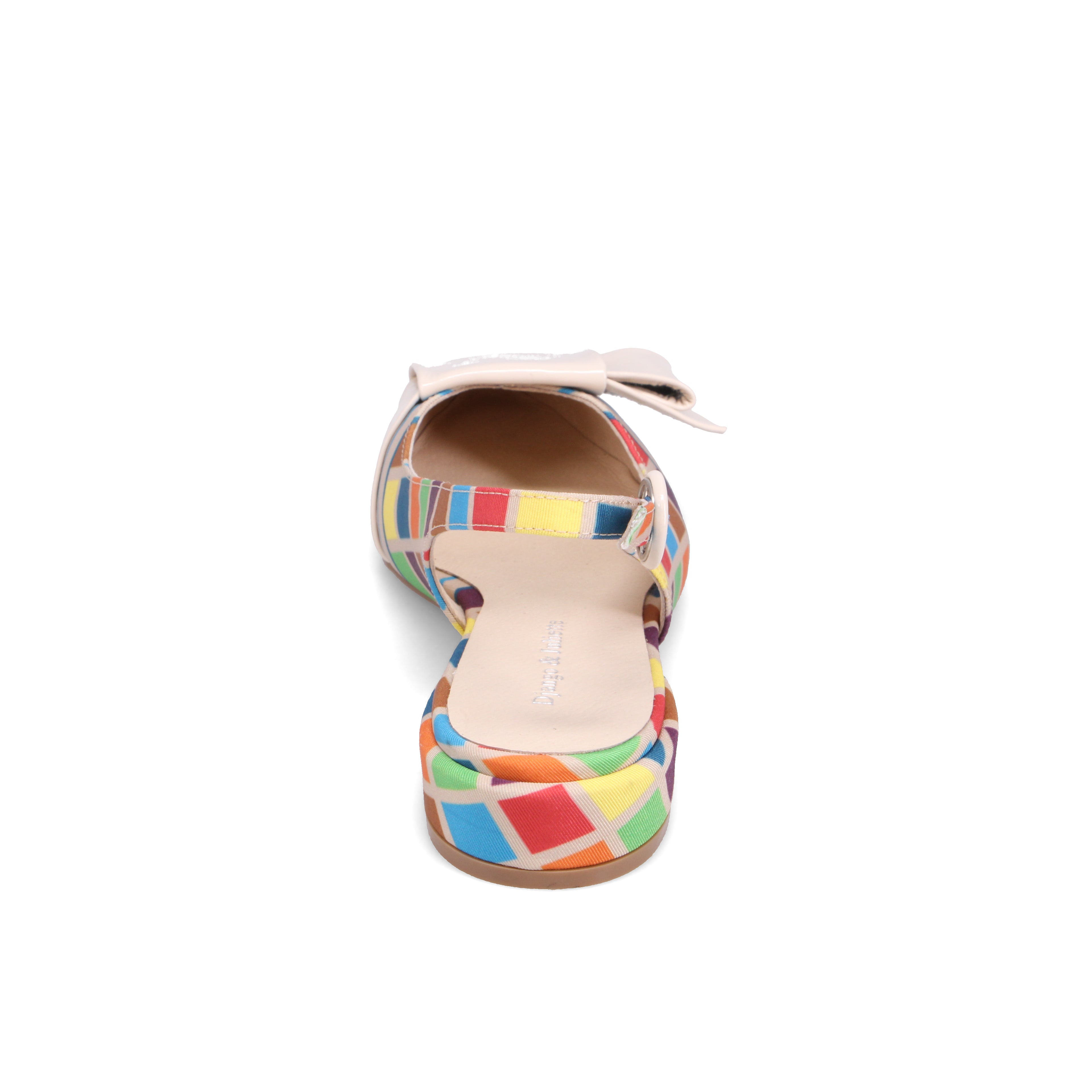 Django & Juliette Evenning Slingback Flat - Natural Bright Multi