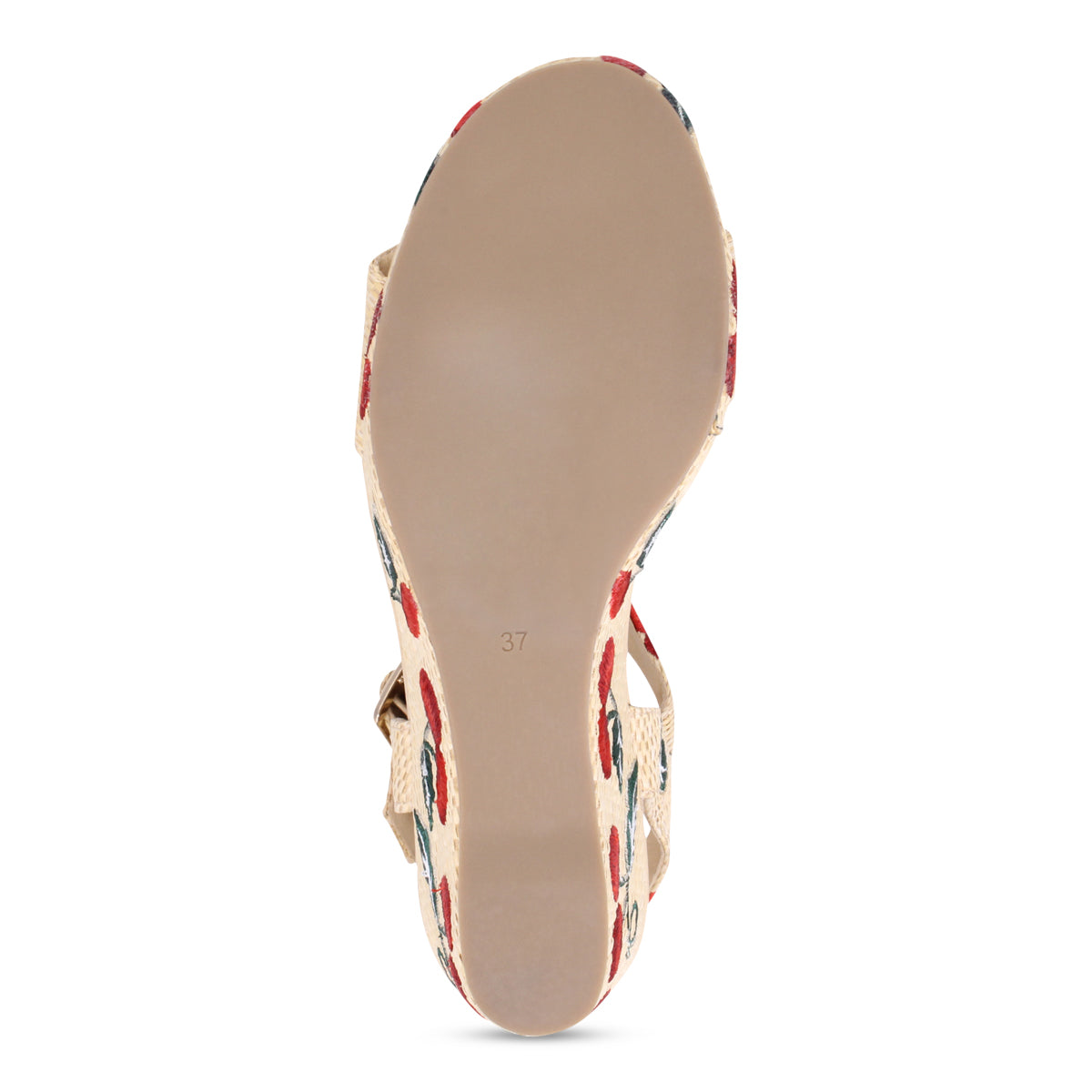 Django & Juliette Gossier Wedge Sandal - Natural Cherries