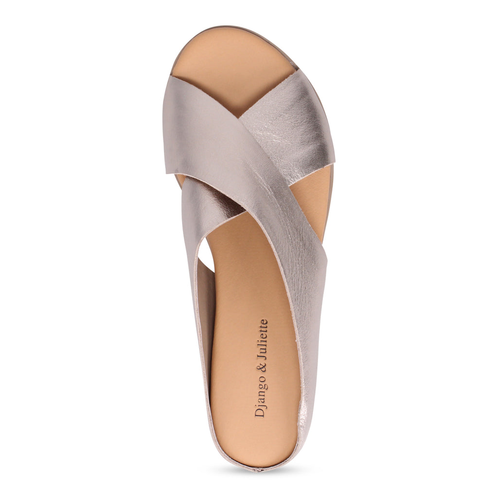 Django & Juliette Harli Slide Sandal - Champagne