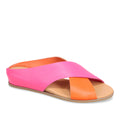 Django & Juliette Harli Slide Sandal - Orange/Hot Pink