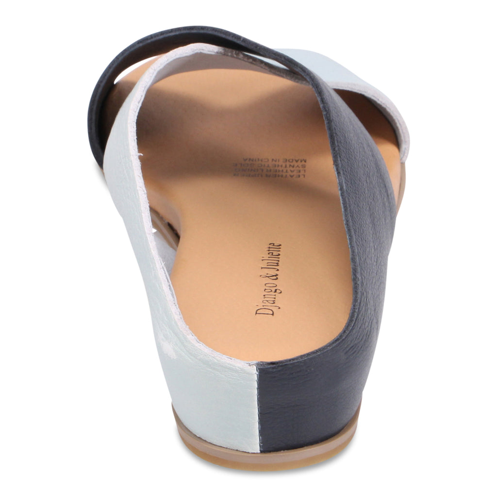 Django & Juliette Harli Slide Sandal - Pale Blue Navy